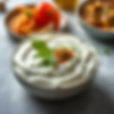 A variety of dishes showcasing the versatility of strained yogurt in cooking.