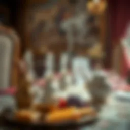 A traditional Turkish tea set showcasing the elegance of Sultan Çayı rituals.