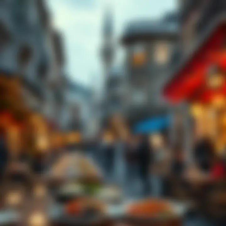 A scenic view of Sultanbeyli's streets during iftar time.