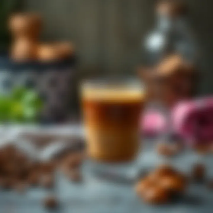 Caloric content illustration for beverages