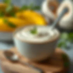 A bowl filled with creamy vegan mixture