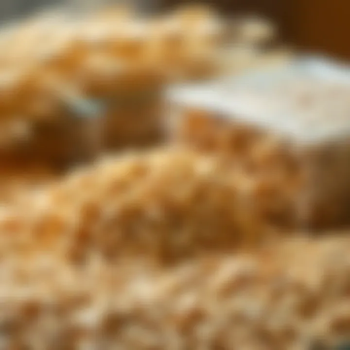 Whole grains displayed in a natural setting, highlighting their raw form.