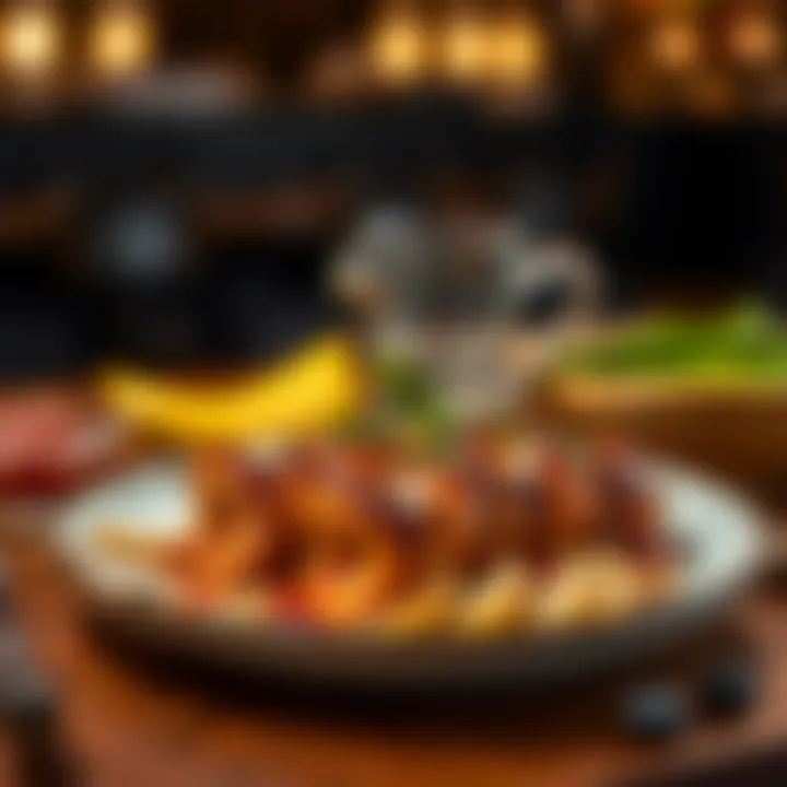 Sizzling Tantuni Ready to Serve Sizzling tantuni served on a plate ready to be enjoyed