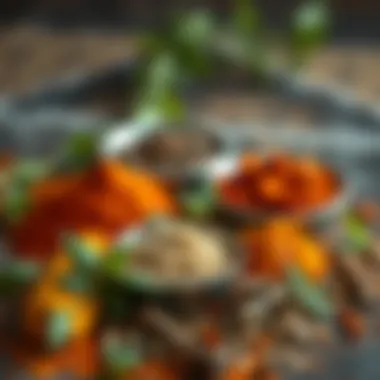 Flavorful Spices for Tantuni Spices and herbs essential for enhancing tantuni flavor