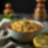 A bowl of traditional Turkish bulgur with fresh herbs