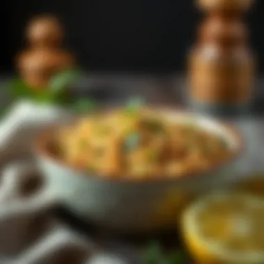 Traditional Turkish Bulgur with Herbs A bowl of traditional Turkish bulgur with fresh herbs