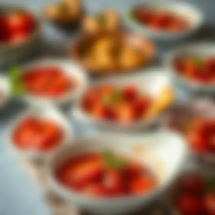 Dishes Enhanced by the Unique Tomato and Pepper Paste Various dishes enhanced by tomato and pepper paste