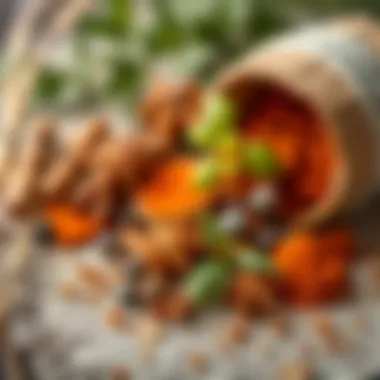 Flavorful Herbs and Spices Herbs and spices enhancing flavor