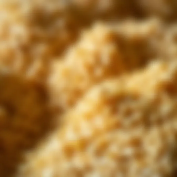 A close-up image of raw bulgur grains emphasizing their natural color and shape
