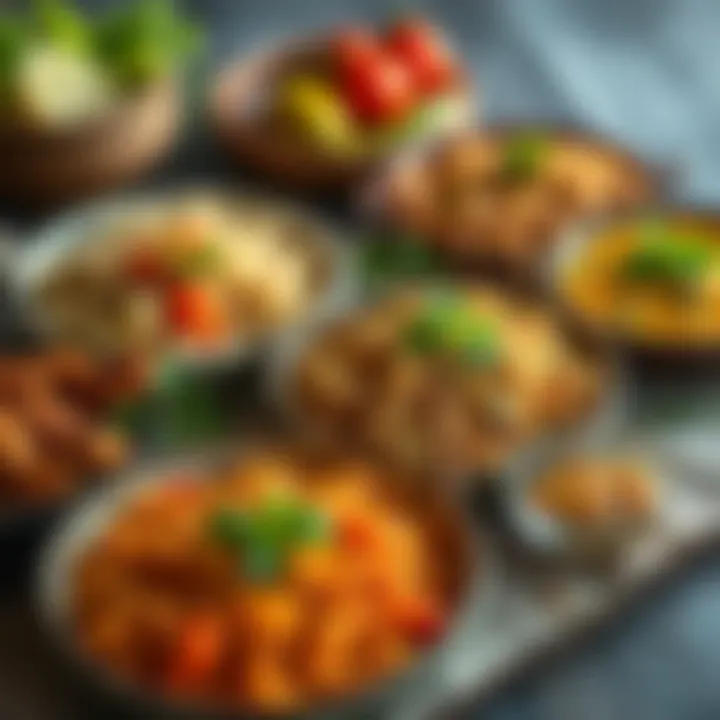 A variety of dishes made with bulgur, illustrating its versatility in meals