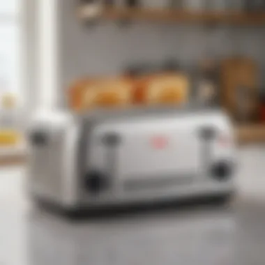 Tefal toaster's various settings