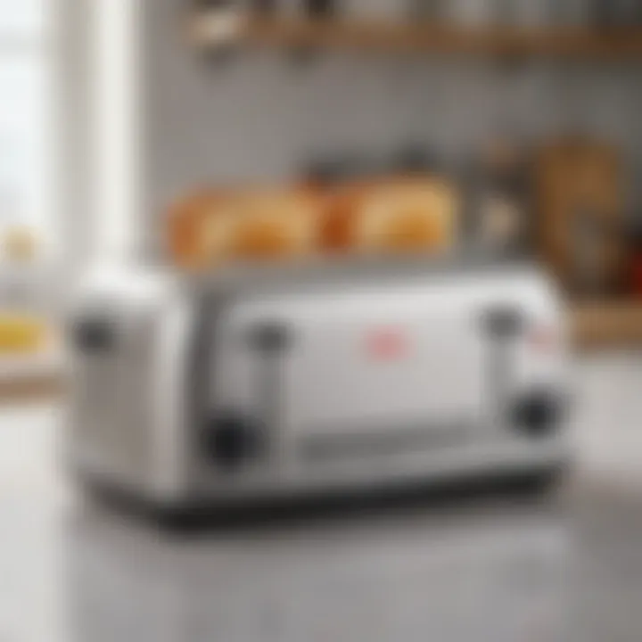 Tefal toaster's various settings