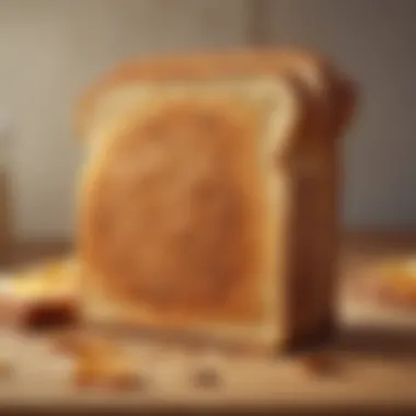 Perfectly toasted bread slices