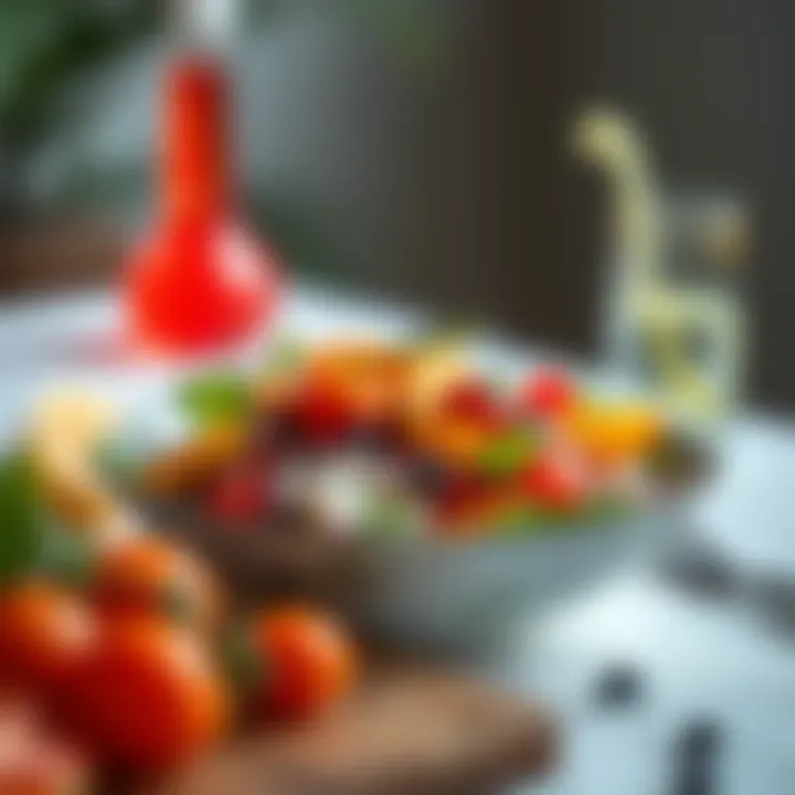 Creative Salad with Torku Lor A creative salad featuring Torku lor and colorful vegetables