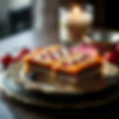 Traditional baklava displayed on ornate plate