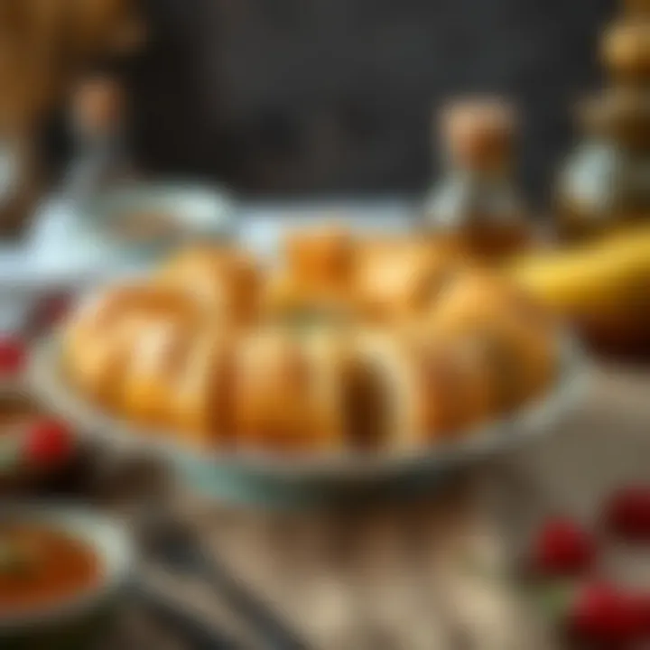 Traditional Turkish Broken Kadayıf on a Decorative Plate