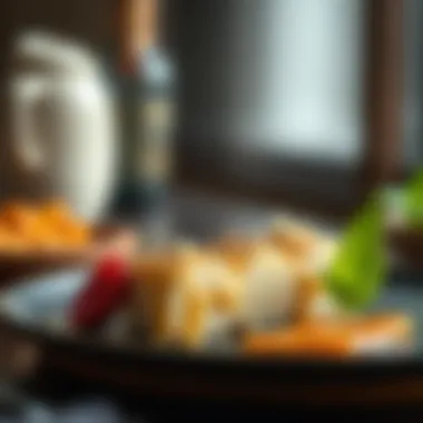 A modern interpretation of tulumba dessert with innovative plating.