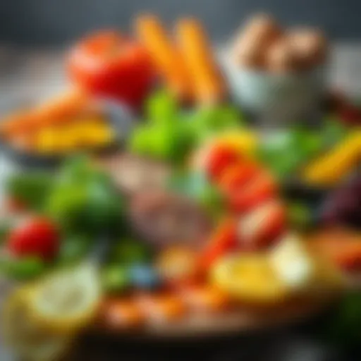 Nourishing Choices for Weight Loss A balanced plate of healthy foods