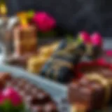 An exquisite selection of Ulker chocolate bars arranged elegantly