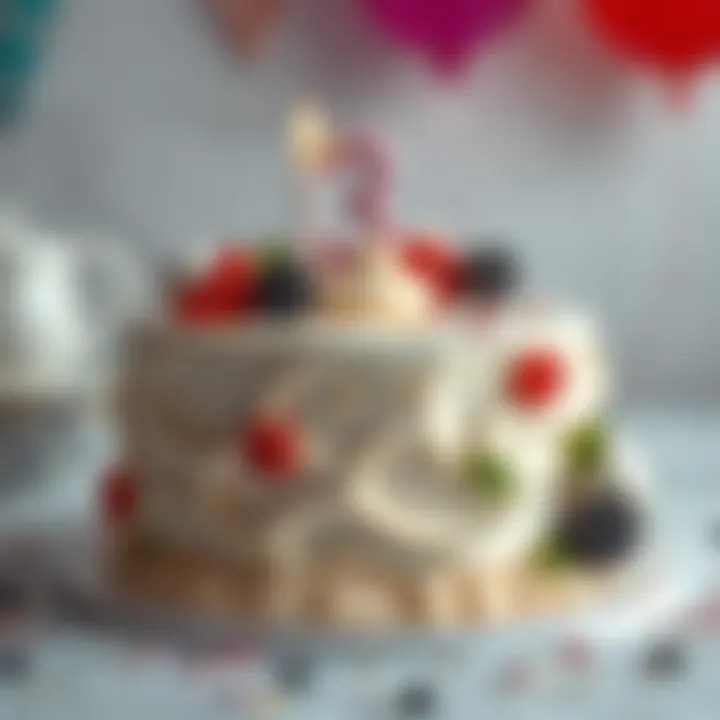 Creative cake design for a first birthday celebration