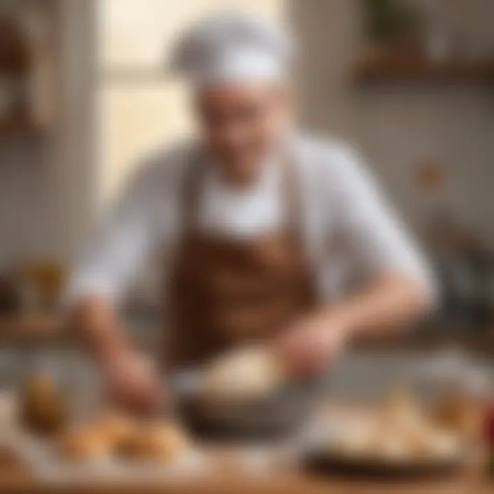 A user enjoying the features of the Arçelik kneading machine