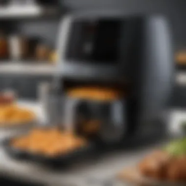 User-friendly control panel of the air fryer