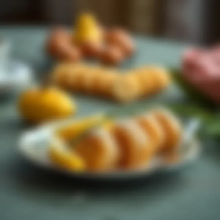 Elegant Presentation An elegant presentation of visneli popkek on a decorative plate