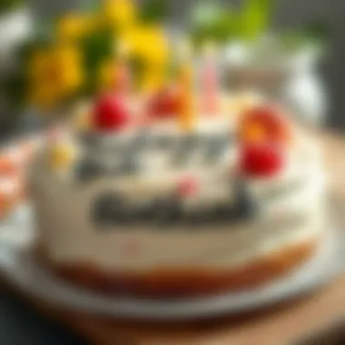 Whimsical phrases for children's birthday cakes