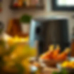 A sleek design of the Xiaomi Airfryer XXL showcasing its modern features