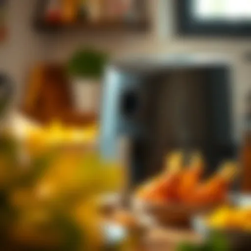 A sleek design of the Xiaomi Airfryer XXL showcasing its modern features