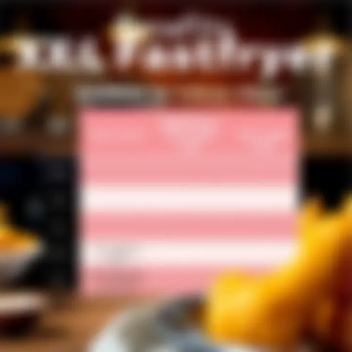 A comparison chart highlighting the benefits of using an XXL fastfryer.