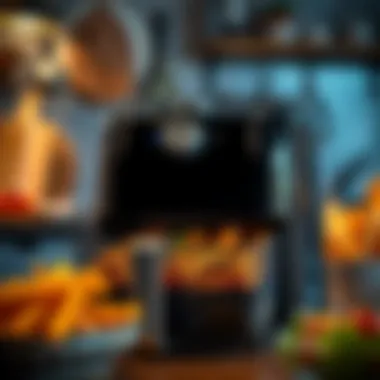 A close-up view of an XXL fastfryer showcasing its sleek design.