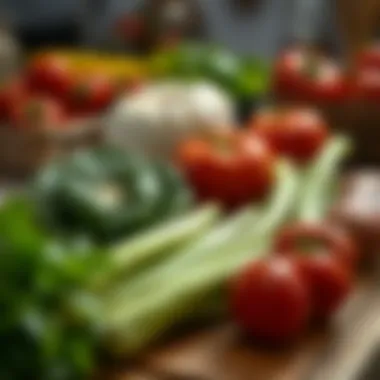 Fresh Vegetables for Optimal Nutrition Fresh vegetables on a cutting board