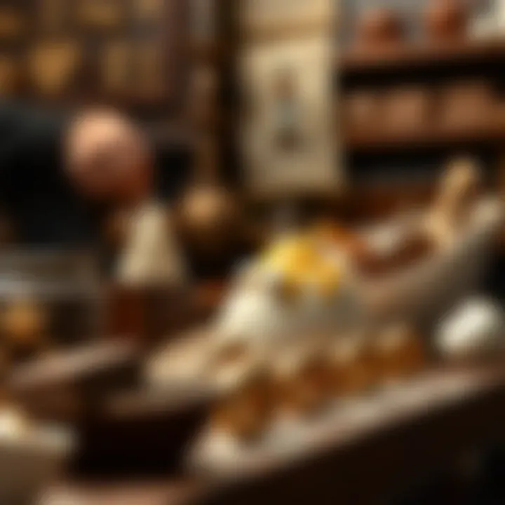 Historical depiction of chocolate artistry