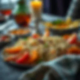 A traditional Turkish rice dish, elegantly presented.