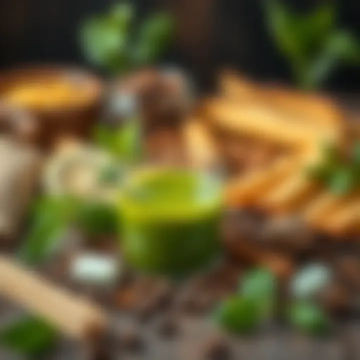 Health benefits of yerba mate displayed through natural ingredients