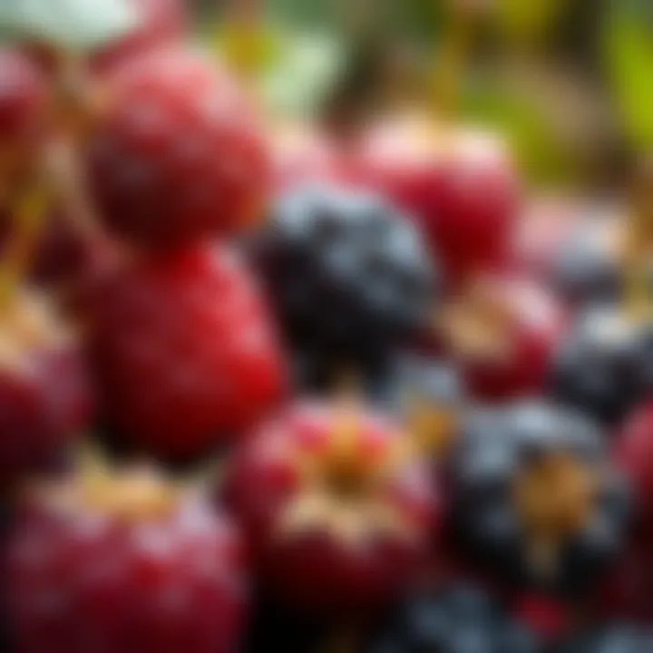 Berry Harvest Delight Close-up of a fresh, juicy berry harvest