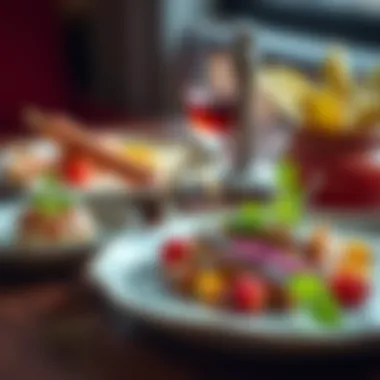 A beautifully plated gourmet dish highlighting seasonal ingredients