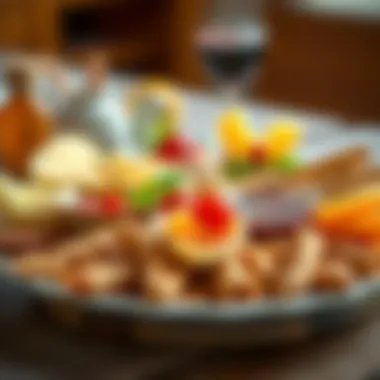 An assortment of healthy snacks arranged aesthetically on a platter