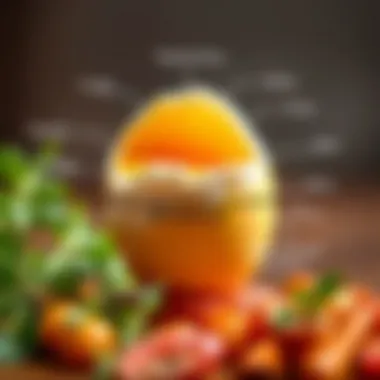 Nutritional Value of Eggs: Protein Focus Nutritional breakdown of an egg highlighting protein content