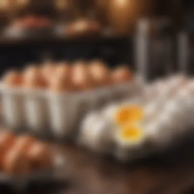 Variety of Materials for Egg Storage Different materials used for egg storage