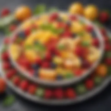 Fresh Fruits for Healthy Eating Nutritious fruits arranged on a plate