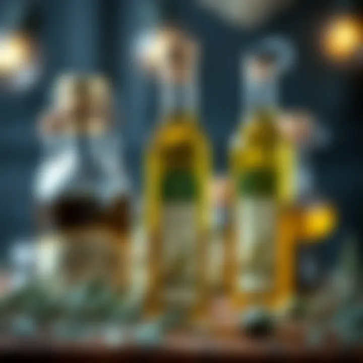 Different types of olive oil